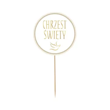Chrzest Święty torta dekoráció 14 cm