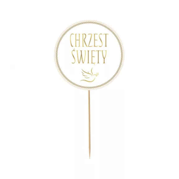 Chrzest Święty torta dekoráció 14 cm Chrzest Święty torta dekoráció 14 cm