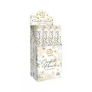 Szív Gold White Hearts konfetti kilövő 40 cm Szív Gold White Hearts konfetti kilövő 40 cm