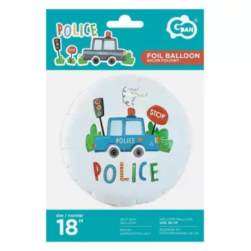 Rendőr Beep fólia lufi 46 cm