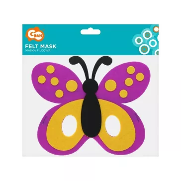 Pillangó Butterfly filc maszk 18 cm