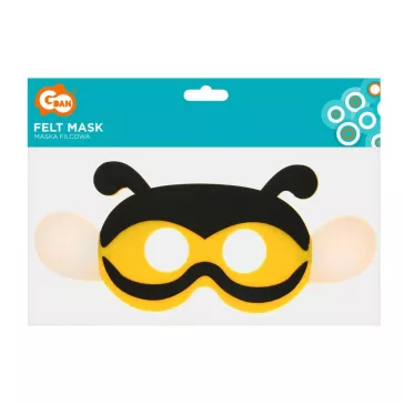 Méhecske Zzzz filc maszk 25 cm