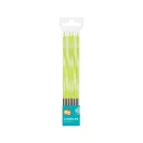 Zöld Candy Lime Green tortagyertya, gyertya szett 6 db-os
