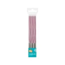 Rózsaszín Candy Pink tortagyertya, gyertya szett 6 db-os