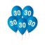Kék Happy Birthday 30 Blue léggömb, lufi 5 db-os 12 inch (30cm)