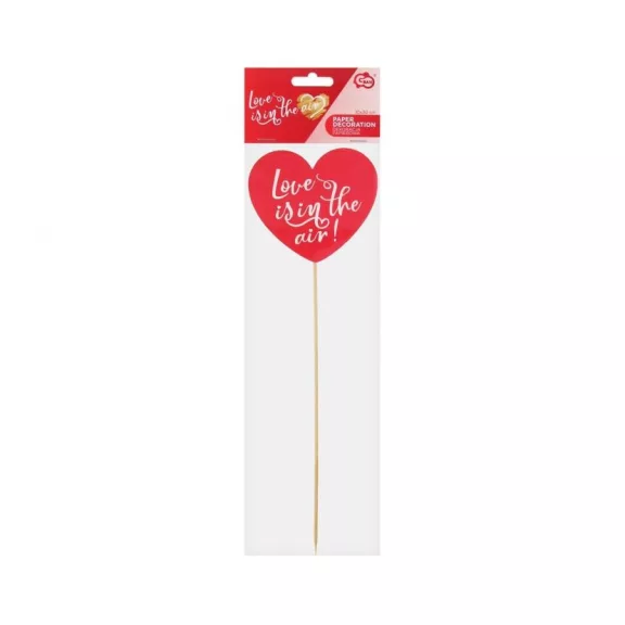 Szerelem Love is in the air Heart papír dekoráció 30 cm