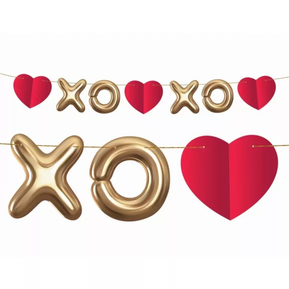 Szerelem XOXO papír girland 200 cm Szerelem XOXO papír girland 200 cm