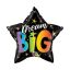 Dream Big Rainbow, Csillag fólia lufi 46 cm