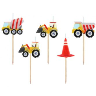   Építkezés Building Blocks tortagyertya, gyertya szett 5 db-os