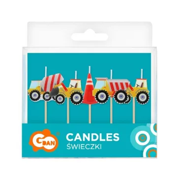   Építkezés Building Blocks tortagyertya, gyertya szett 5 db-os