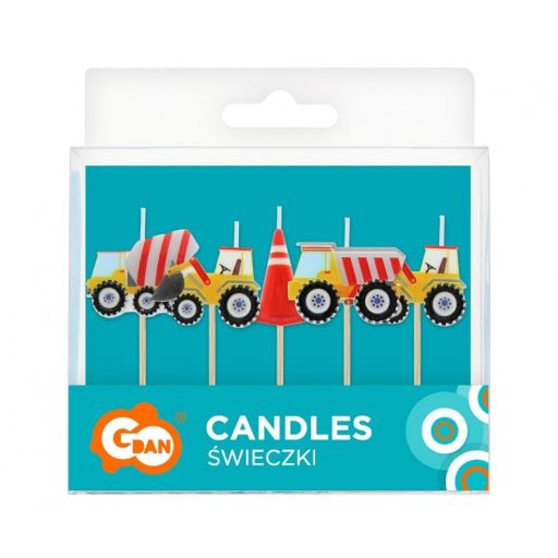 Építkezés Building Blocks tortagyertya, gyertya szett 5 db-os
