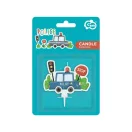 Rendőr Beep tortagyertya 7 cm Rendőr Beep tortagyertya 7 cm