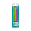 Színes Pastel Mix tortagyertya, gyertya szett 8 db-os