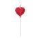 Diamond Heart Red, Szív tortagyertya, gyertya