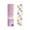 Színes Gold-Lilac-White konfetti kilövő 15 cm