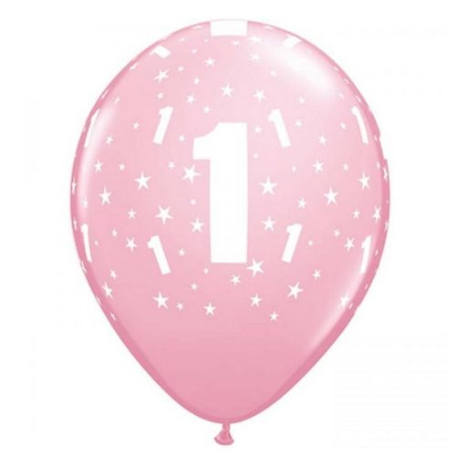 Rózsaszín 1 Pastel léggömb, lufi 6 db-os 11 inch (28 cm)