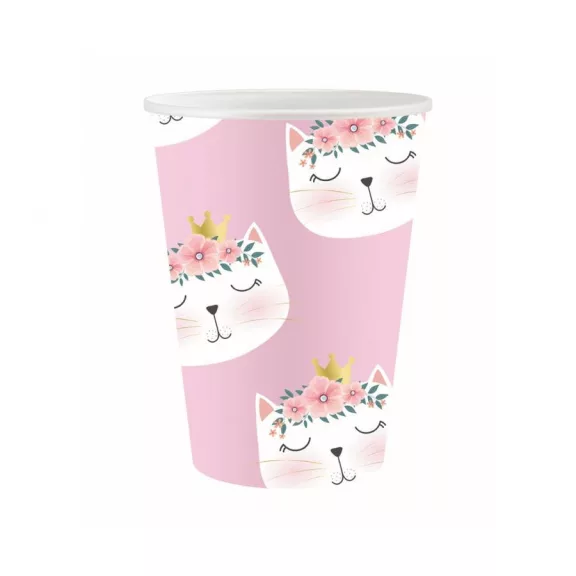 Cicás Sleepy papír pohár 6 db-os 250 ml Cicás Sleepy papír pohár 6 db-os 250 ml