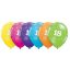 Színes Happy Birthday 18 Pastel Mix léggömb, lufi 6 db-os 11 inch (28cm)