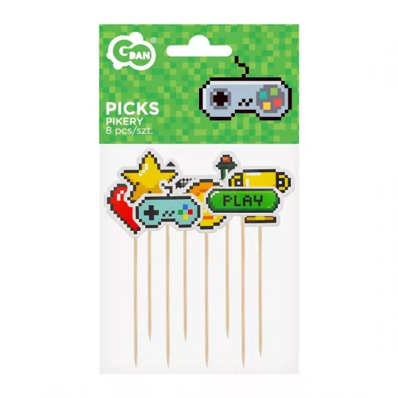 Játék Game On díszítő pálca 8 db-os