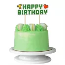 Játék Happy Birthday Game On torta dekoráció 14,5 cm Játék Happy Birthday Game On torta dekoráció 14,5 cm