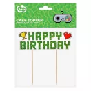 Játék Happy Birthday Game On torta dekoráció 14,5 cm Játék Happy Birthday Game On torta dekoráció 14,5 cm