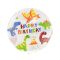 Dinoszaurusz Aqua Happy Birthday gömb fólia lufi 46 cm