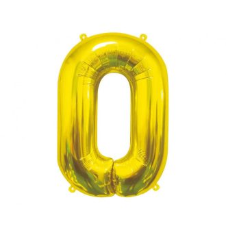 Arany Gold 0-ás szám fólia lufi 85 cm