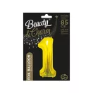 Arany Gold 1-es szám fólia lufi 85 cm Arany Gold 1-es szám fólia lufi 85 cm