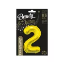 Arany Gold 2-es szám fólia lufi 85 cm Arany Gold 2-es szám fólia lufi 85 cm