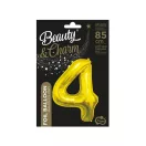 Arany Gold 4-es szám fólia lufi 85 cm Arany Gold 4-es szám fólia lufi 85 cm