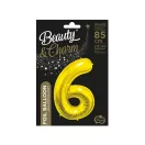 Arany Gold 6-os szám fólia lufi 85 cm Arany Gold 6-os szám fólia lufi 85 cm