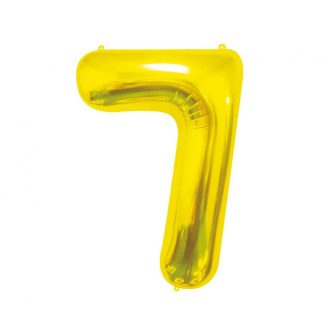 Arany Gold 7-es szám fólia lufi 85 cm