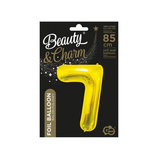 Arany Gold 7-es szám fólia lufi 85 cm