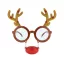 Szarvas Reindeer szemüveg piros orral