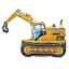 Markológép Excavator 3D fólia lufi 89 cm