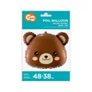 Maci Brown fólia lufi 48 cm Maci Brown fólia lufi 48 cm