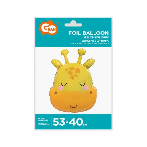 Zsiráf Cute fólia lufi 53 cm