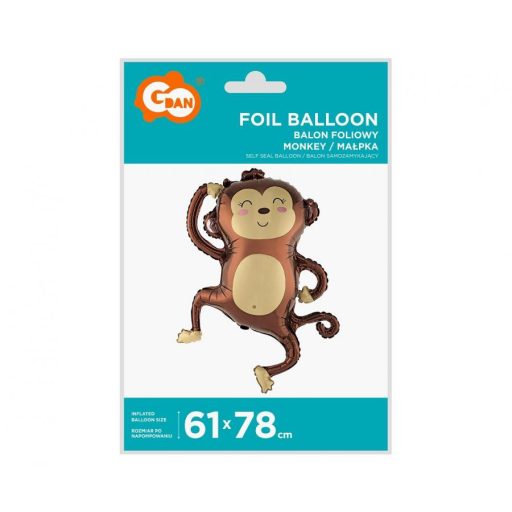 Majom fólia lufi 78 cm