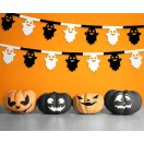 Halloween Szellem Black papír girland 360 cm