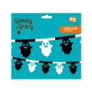 Halloween Szellem Black papír girland 360 cm
