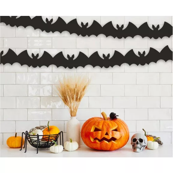 Denevér Black papír girland 300 cm