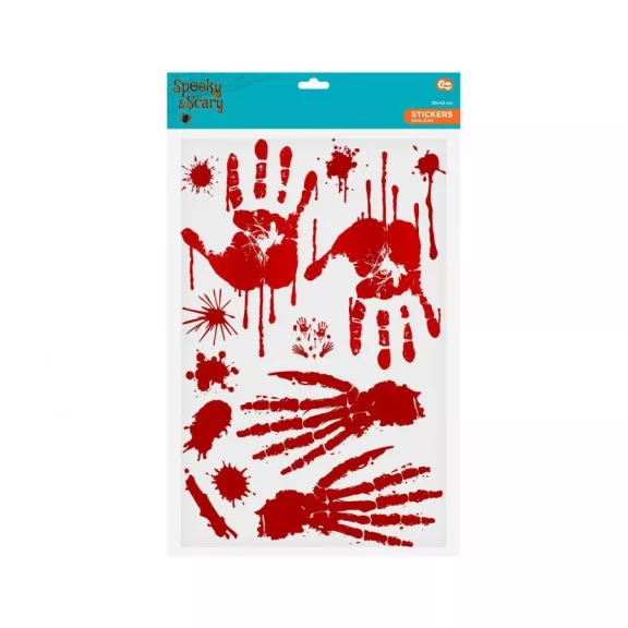 Halloween véres nyomok Bloody ablak matrica szett