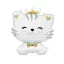 Cicás White fólia lufi 49 cm