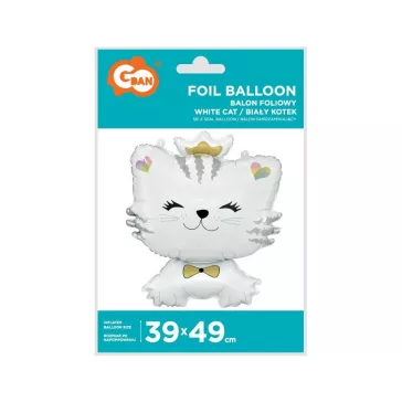 Cicás White fólia lufi 49 cm