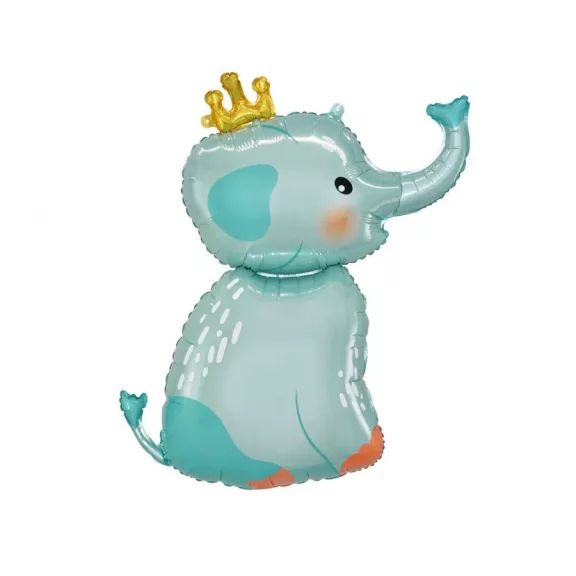 Elephant with Crown, Elefánt fólia lufi 70 cm Elephant with Crown, Elefánt fólia lufi 70 cm