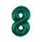 Zöld B&C Bottle Green 8-as szám fólia lufi 85 cm