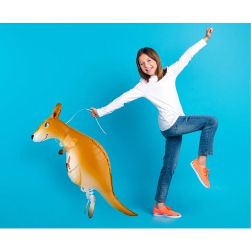 Kenguru Kangaroo sétáló fólia lufi 82 cm