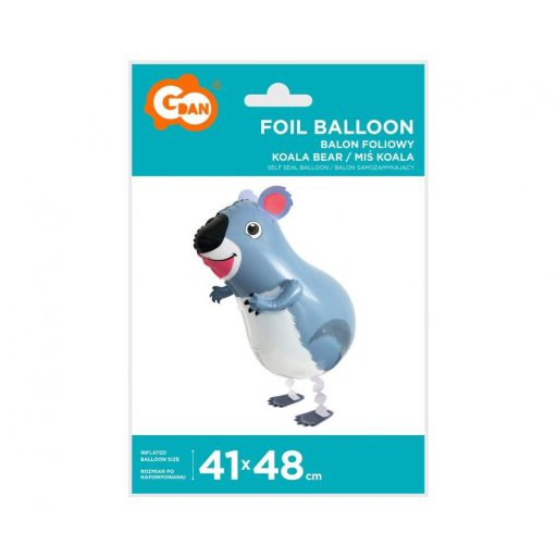 Koala sétáló fólia lufi 48 cm