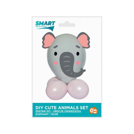 Cute Animal Elephant, Elefánt léggömb, lufi szett