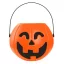 Halloween Tök Smile cukorka gyűjtő vödör 16x14 cm